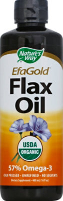 Natures Way Flax Oil Organic - 16 Oz - Image 2