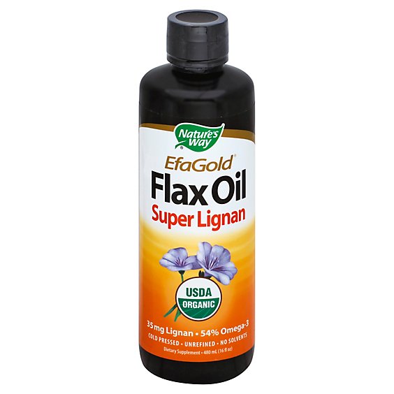 Natures Way Flax Oil Super Lignan - 16 Oz