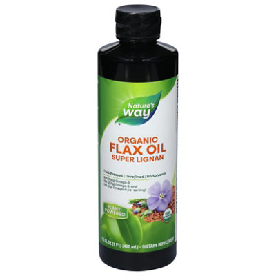 Natures Way Flax Oil Super Lignan - 16 Oz
