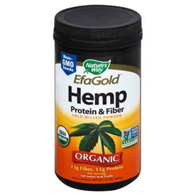 Natures Way Hemp Protein And Fiber - 16 Oz