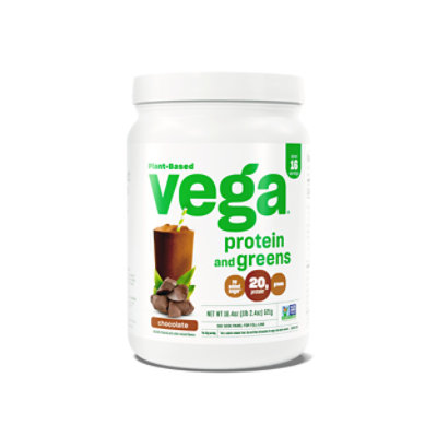 Vega Protein & Greens Chocolate Flavor Drink Mix - 18.4 Oz