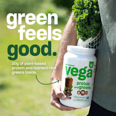 Vega Protein & Greens Chocolate Flavor Drink Mix - 18.4 Oz - Image 4