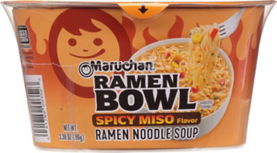 Maruchan Taste of Asia Ramen Noodle Soup Spicy Miso Chicken Flavor Bowl - 3.38 Oz - Image 2