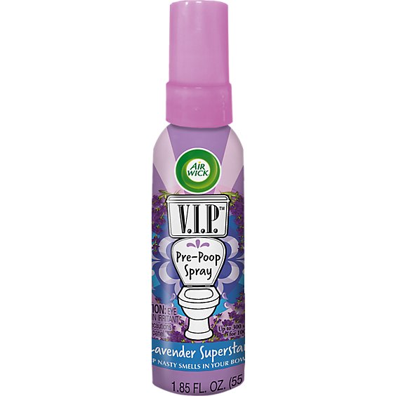Air Wick VIP Pre Poop Lavender Superstar Scent Toilet Spray - 1.85 Oz
