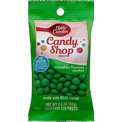 Betty Crocker Candy Shop Decors Chocolate Flavored Candies Green - 2.2 Oz - Image 2