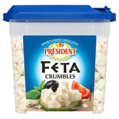 President Feta Plain Crumbled - 12 Oz - Image 3