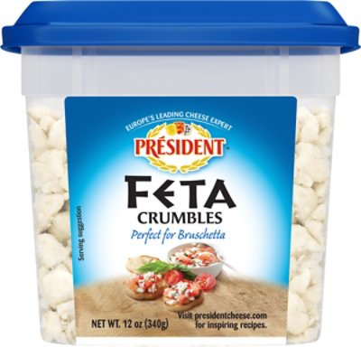 President Feta Plain Crumbled - 12 Oz - Image 6