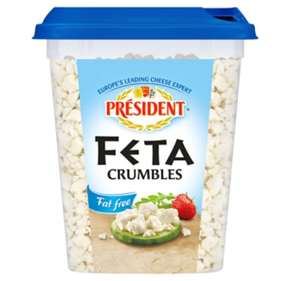President Feta Plain Fat Free Crumbled - 12 Oz - Image 3