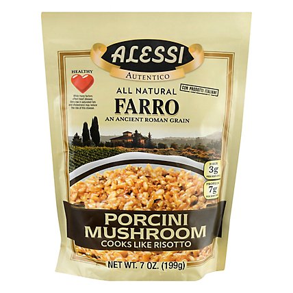 Alessi Autentico Farro Porcini Mushroom Bag - 7 Oz - Image 1