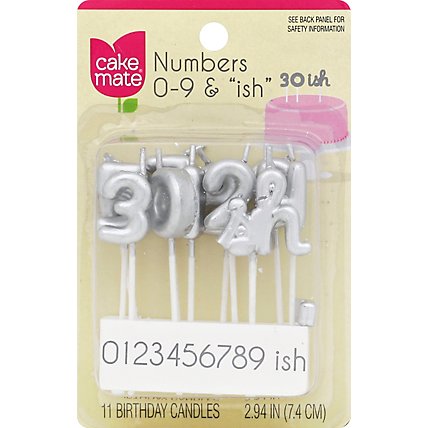 Betty Crocker Candles Numbers 0-9 & ish - 11 Count - Image 2