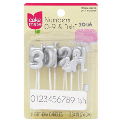 Betty Crocker Candles Numbers 0-9 & ish - 11 Count - Image 1