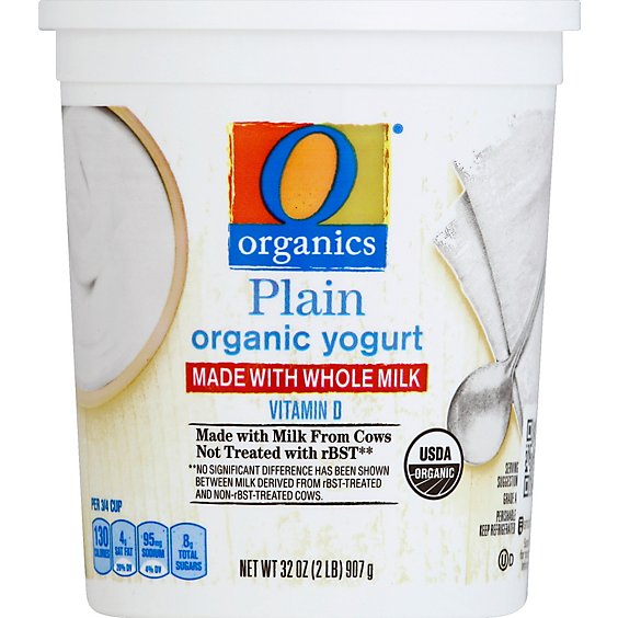 O Organics Yogurt Whole Milk - 32 Oz