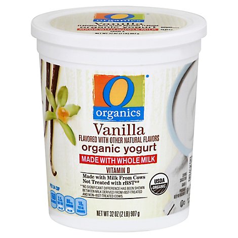 O Organics Yogurt Whole Milk Vanilla - 32 Oz