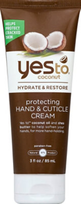 Yes To Coconut Hand And Cuticle Cream - 3 Oz - Image 2