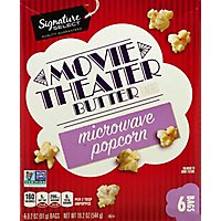 Signature SELECT Microwave Popcorn Movie Theater Butter - 6-3.2 Oz - Image 2