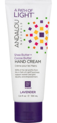 Andalou Naturals Lavender Shea Hand Cream - 3.4 Fl. Oz. - Image 3