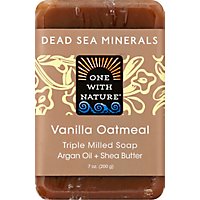 One With Nature Vanilla Oatmeal Triple Milled Soap - 7 Oz - Image 2