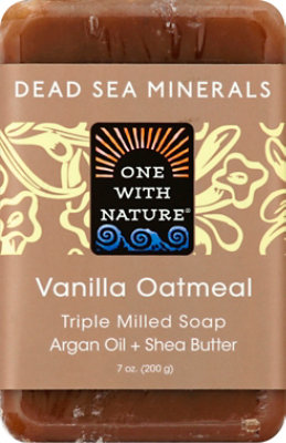 One With Nature Vanilla Oatmeal Triple Milled Soap - 7 Oz - Image 2