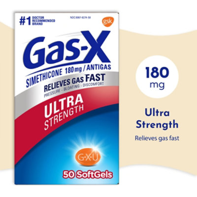 Gas X Ultra Softgels - 50 Count - Image 1