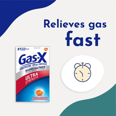 Gas X Ultra Softgels - 50 Count - Image 5