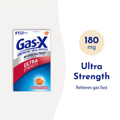 Gas X Ultra Softgels - 50 Count - Image 3