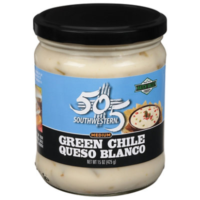 505 Southwestern Hatch Valley Green Chile Queso Blanco Jar - 15 Oz - Image 3