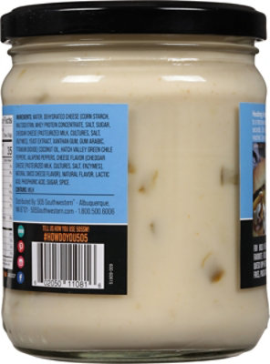 505 Southwestern Hatch Valley Green Chile Queso Blanco Jar - 15 Oz - Image 6