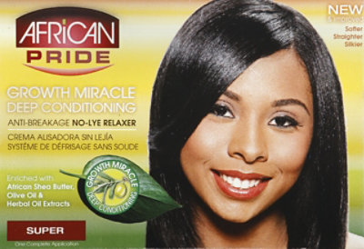 African Pride Olive Miracle Conditioning Super Hair Relax Kit - Each - Image 2