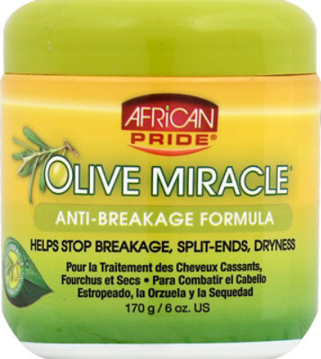 African Pride Olive Miracle Anti Break Hair Cream - 6 Oz - Image 1