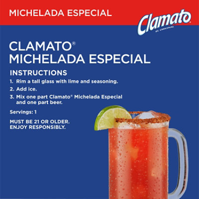 Clamato Michelada Especial Bottle - 32 Fl. Oz. - Image 2