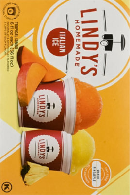 Lyndys Homemade Italian Ice Fat Free Gluten Free Mango & Pineapple - 6 Fl. Oz. - Image 6