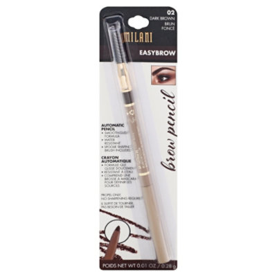 Mil Easybrow Auto Pncl Dark Brown - Each