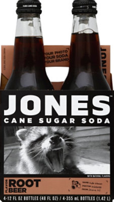 Jones Root Beer Soda - 4-12 Fl. Oz. - Image 2