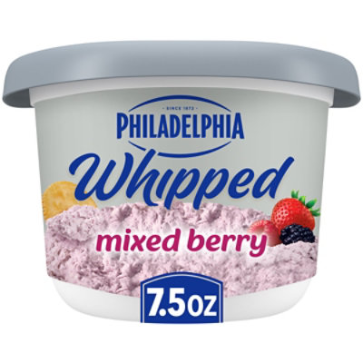 Philadelphia Mixed Berry Whipped Cream Cheese Spread Tub - 7.5 Oz - Image 1