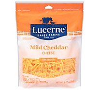 Lucerne Cheese Yellow Cheddar Shredded- 8 Oz