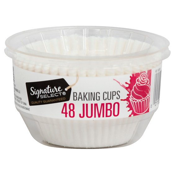 Signature SELECT Baking Cups Paper Jumbo - 48 Count