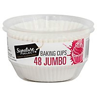 Signature SELECT Baking Cups Paper Jumbo - 48 Count - Image 1