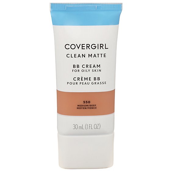 COVERGIRL Clean Matte BB Cream Medium Deep 550 - 1 Fl. Oz.
