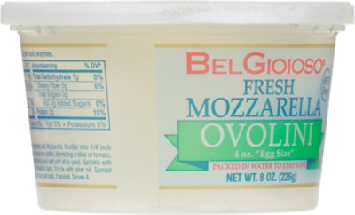 BelGioioso Fresh Mozzarella Cheese Ovolini Cup - 8 Oz - Image 7