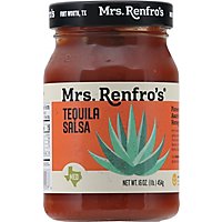 Mrs. Renfros Gourmet Salsa Medium Tequila Jar - 16 Oz - Image 2