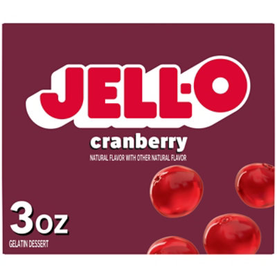 JELL-O Gelatin Dessert Cranberry - 3 Oz