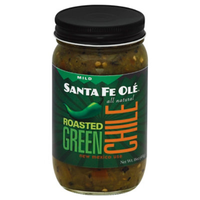 Santa Fe Ole Mild Roasted Green Chile Jar - 16 Oz - Image 1