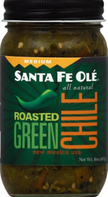 Santa Fe Ole Medium Roasted Green Chile Jar - 16 Oz - Image 2