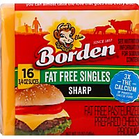 Borden Fat Free Sharp Singles Cheese 16 Slices - 12 Oz - Image 2