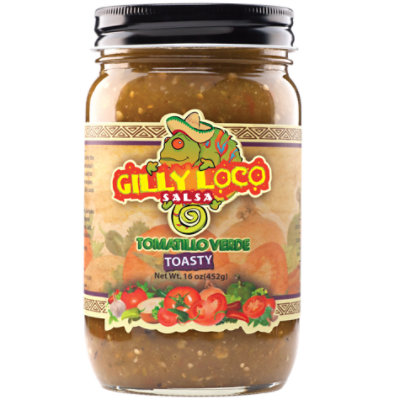 Gilly Loco Salsa Tomatillo Verde Toasty - 16 Oz - Image 1