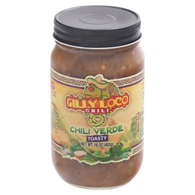 Gilly Loco Salsa Chili Verde Toasty - 16 Oz - Image 3