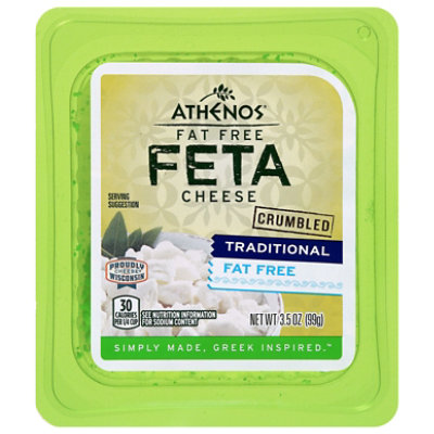 Athenos Cheese Feta Crumbled Fat Free - 3.5 Oz - Image 2