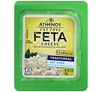 Athenos Cheese Feta Crumbled Fat Free - 3.5 Oz