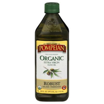 Pompeian Olive Oil Organic Extra Virgin Full-Bodied Flavor - 24 Fl. Oz.
