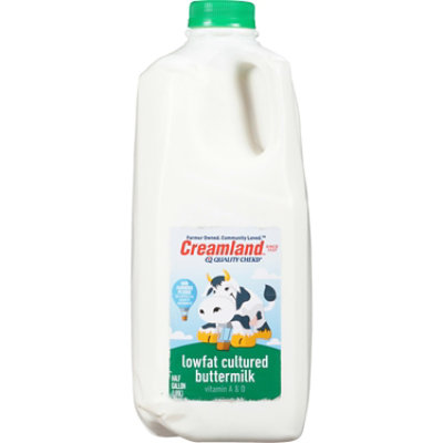 Creamland Lowfat Cultured Buttermilk Container - 0.5 Gallon - Image 1